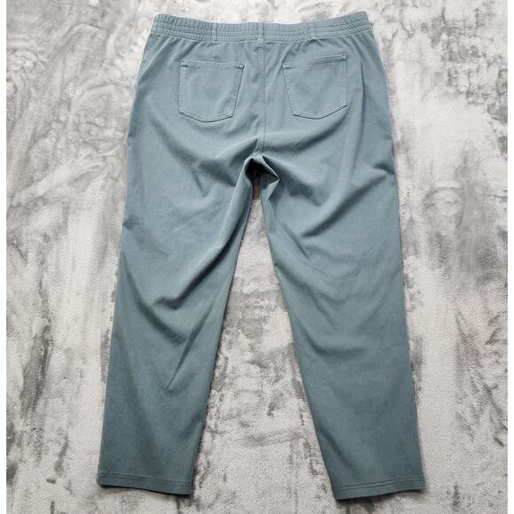 32 Degrees Pants Womens XL Gray Pull On Stretch Twill Knit Elastic Waist Casual - Picture 3 of 12